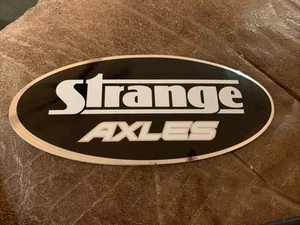Strange Axles Auto Racing Decal/Sticker 9” X 4” - Picture 1 of 1