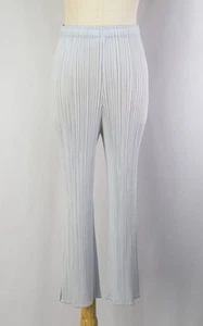 PLEATS PLEASE Light Gray Cropped Pants ISSEY MIYAKE 138 9516 - Picture 1 of 5