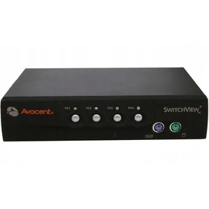 Avocent Switchview PC PS2 4 Port KVM Server Umschalter VGA Maus Tastatur - Bild 1 von 2