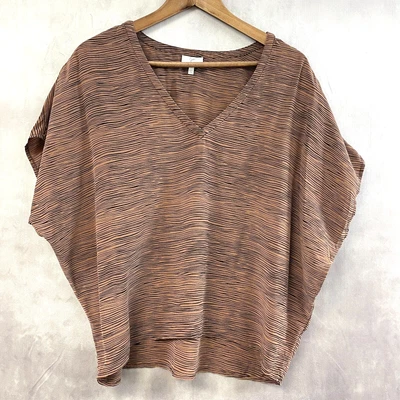 Blusa Joie Silk Boxy Shell para mujer mediana minimalista Lagenlook de gran tamaño J108 Foto 1 de 4