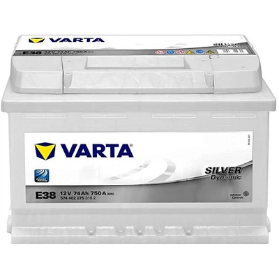 PKW Batterie 12V 74Ah Varta E38 Silver Dynamic Starterbatterie statt 70 72 75 Ah - Bild 1 von 2