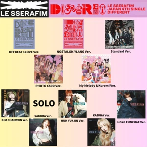 LE SSERAFIM - DIFFERENT Japan 4th Single Official Sealed CD SOLO ALL Ver - Picture 1 of 11