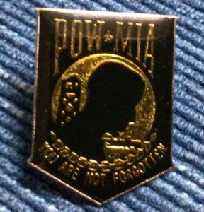 NUEVO DE LOTE ANTIGUO POW MIA You Are Not Forgotten Esmallapa Pin 1" Ejército Militar Marina ~890A - Imagen 1 de 2