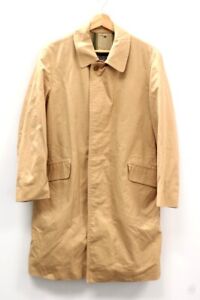 Ladies BURBERRY'S SANYO Japanese Vintage Brown Cotton Button Up Coat UK S S86