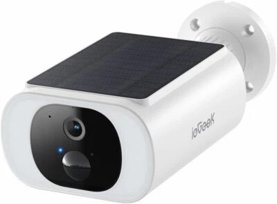 ieGeek 2K Camera Surveillance WiFi Exterieure sans Fil Solaire Vision Nocturne