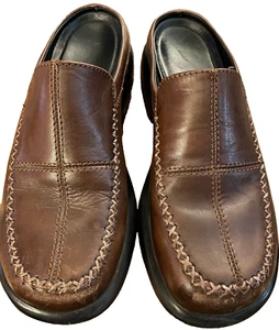 DANSKO  Leather Clogs Slip On Made In Portugal Women's 6.5/7 EUR 37 Brown BOHO - Picture 1 of 4