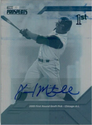 Jared Mitchell 2009 TriStar Rookie Autograph Printing Press Plate Auto RC 1/1 - Image 1 of 2