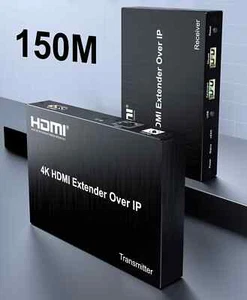 4K 150M HDMI KVM Extender Over IP Ethernet Cat6 Cable Video Transmitter Receiver - Picture 1 of 13
