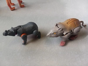Transformers Beast Wars Vintage Rattrap Figure + 1996 Hasbro Rhino Transformer - Picture 1 of 6