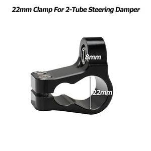 22mm Steering Stabilizer Damper Clamp Universal For Ohlins 2-Tube Holder Bracket - Picture 1 of 24