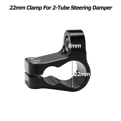 22mm Steering Stabilizer Damper Clamp Universal For Ohlins 2-Tube Holder Bracket - Image 1 of 4