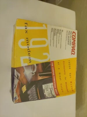 Compaq 192 PC card Fax Modem 19200 Data/14400 Fax, PCMCIA II/III Retail New Seal - Image 1 of 4