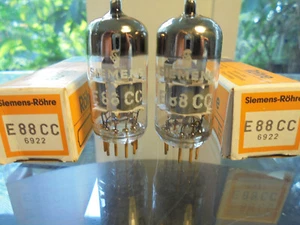 SIEMENS E88CC 6922 NOS NUEVO STOCK ANTIGUO NUEVO EN CAJA TUBOS VÁLVULAS VINTAGE ALEMANAS - Imagen 1 de 13