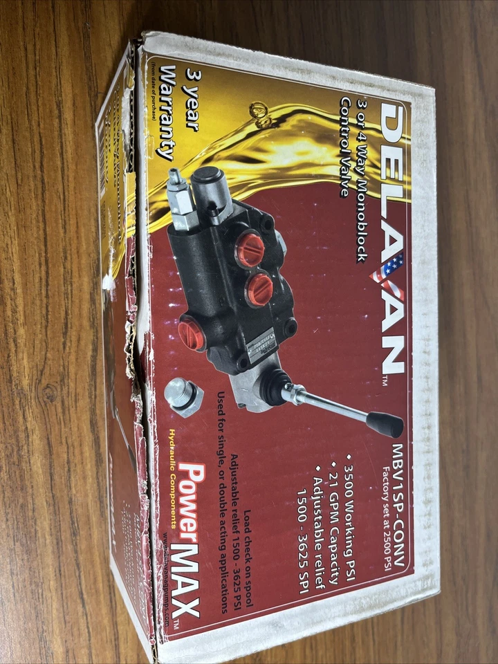Delavan Mbv1sp-conv 3 or 4 Way Monoblock Control Valve Hydraulic Pump