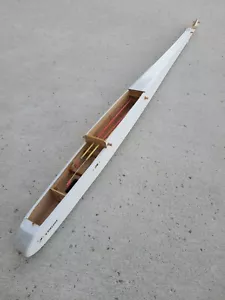 VINTAGE RC MODEL AIRPLANE PART ASSEMBLED WHITE BODY (46"x2.5"x2.5") - Picture 1 of 7