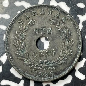 1896-H Sarawak 1 Cent Lot#MK263 - Picture 1 of 2