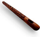 Hand Carved Wooden Flute Carving Player Lord Krishna Bansuri Musical Instrument