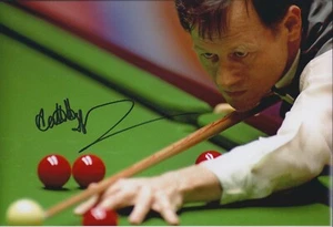 Foto firmada por Alex Higgins The Hurricane campeón de billar 12x8 + certificado de autenticidad - Imagen 1 de 1