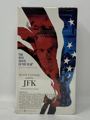 JFK (VHS) (Sealed) 1992 Warner Home Video Watermark Kevin Costner Oliver Stone Foto 1 de 4