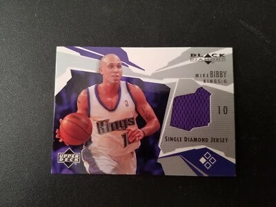 Mike Bibby 2003 Upper Deck Black Single Diamond Kings Jersey #BD-MB - Image 1 of 2