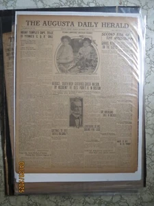 Titanic Newspaper History April 27 WAIFS + MOUNY TEMPLES CAPT CQD CALL AUGUSTA - Picture 1 of 1