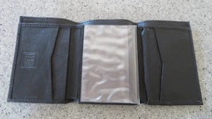 LEXIO Cartera Cuero Negro, NUEVA ~ Ranuras para Tarjetas, Espacio para Fotos, Billetes ~ Excelente 1ª - Imagen 1 de 4