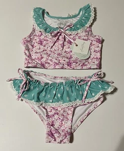 NWT Sweet Honey 2 Piece Floral Swimsuit. Size 5 - Picture 1 of 2