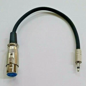 CAVO ADATTATORE MICROFONO XLR FEMMINA A MINIJACK 3,5 MM MASCHIO 25 50 75 100 CM - Imagen 1 de 2