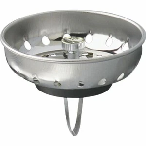 (25)-Keeney 3-3/8 In. Stainless Steel Basket Strainer Stopper Model: 1443-1SS - Picture 1 of 1