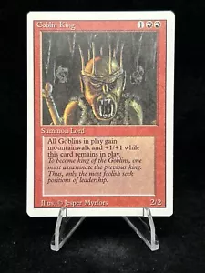 GOBLIN KING Revised Edition 1994 Magic The Gathering MTG CCG TCG 🔥MINT🔥Rare🔥 - Picture 1 of 12