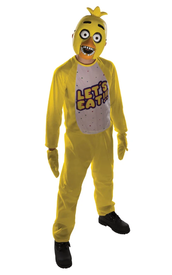 Five Nights at Freddy's Horror Game Chica Child Costume Boys Girls Scary Med L Medium