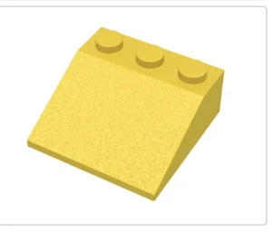 LEGO 4161 Yellow Slope Brick 3x3  - 1 pcs - Picture 1 of 3