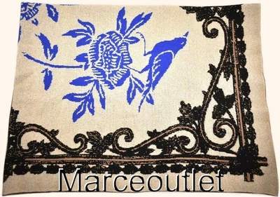 Saved Ney York Lukas The Illustrator x Savedny Bluebird Cashmere Throw 50" x 70" Foto 1 de 3