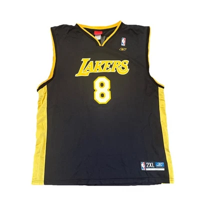 Camiseta de Los Angeles Lakers Kobe Bryant 2XL para hombre negra Reebok vintage  Foto 1 de 4