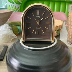 Vintage Seiko Quartz Table/Mantel/Shelf/Desk Clock. QP270G Works Beautifully! - Picture 1 of 3