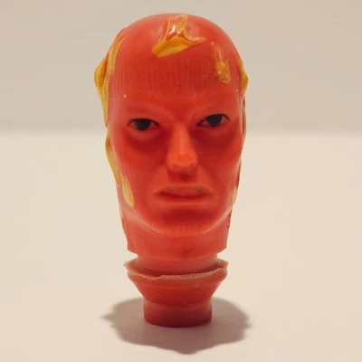 Figura de Acción Cabeza Antorcha Humana Mego 8" De Colección Años 70 Original WGSH Parte Foto 1 de 4