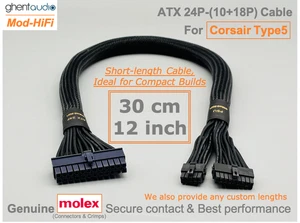 ⚡️ATX 24-pinowy kabel do serii Corsair SF-L (SF850L, SF1000L) - 📏30cm / 12 cali - Zdjęcie 1 z 5
