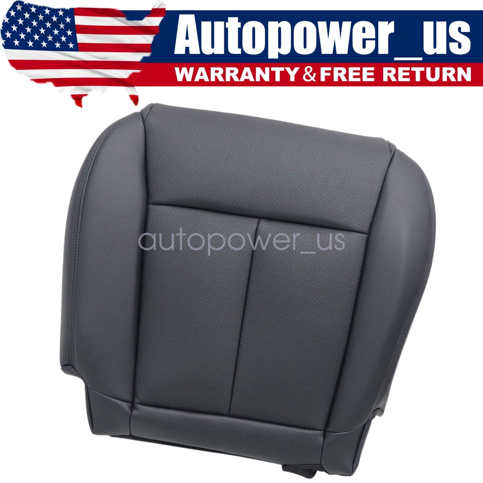 Cubierta de asiento de cuero de repuesto negra para Infiniti M35 M45 2006-10 Foto 1 de 4