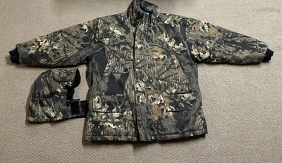 Chaqueta de Caza Field & Stream Para Hombre XLarge Camuflada Forrada con Cremallera Peso Pesado Reversible Foto 1 de 4