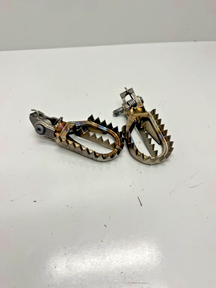 Raptor Apex estriberas clavijas pie de titanio 85-501 sx mc tc fc sxf gasgas ktm husky Foto 1 de 4