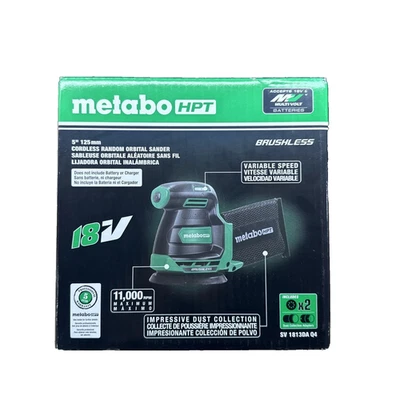 Metabo SV1813DAQ4 Multivolt Li-ion 5-inch Random Orbit Sander Cordless - Image 1 of 4