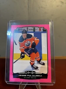 2022-23 O-Pee-Chee Neon Pink /75 Jesse Puljujarvi #201 - Picture 1 of 12