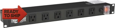 12-Outlet Rackmount PDU Power Strip, Six Front & Six Rear Facing Outlets, 15A, - Image 1 of 4