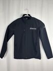 The North Face Mens Small Black Full Zip Jacket Windstopper Embroidered 