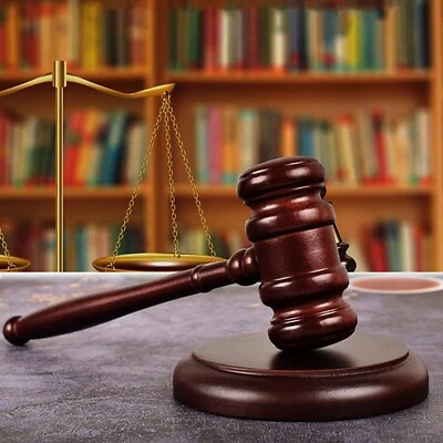 Auktionshammer Set aus Holz, Richterhammer und Resonanzblock Hammer Premium Holz - Bild 1 von 4