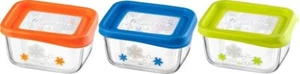 Contenitore ermetico frigo Frigoverre fun rettangolare 13 x 10 cm verde Bormioli - Foto 1 di 1