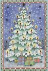 Adventskalender-Grußkarten Geschenkebaum 5 Stück Weihnachten Doppelkarte