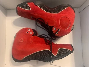 2005 Nike Air Jordan Retro 21 XXI Italian Red Suede GS Kids Size 5Y 313039-601 * - Picture 1 of 12