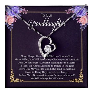 To Our Granddaughter Necklace, Birthday Gift For Granddaughter, Jewelry Gift - Picture 1 of 9