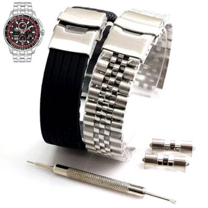 Steel Silicone Replacement Watch Band Citizen Promaster JY8059-57E U860-S106095 - Picture 1 of 7